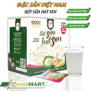 Bột Sữa Hạt Sen Cao Cấp – Thương hiệu Ba Tre – Đặc sản Đồng Tháp – Hộp 200g