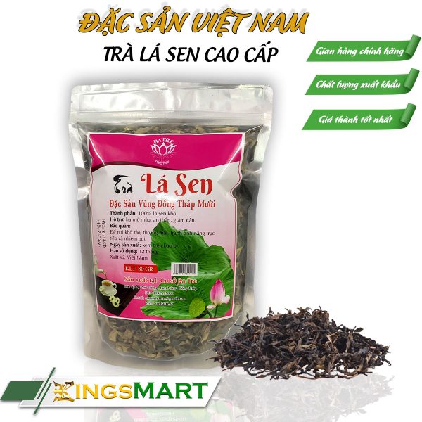 Trà Lá Sen – Thương hiệu Ba Tre – Đặc sản Đồng Tháp – Túi 80g