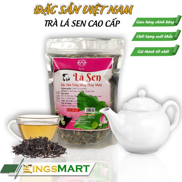 Trà Lá Sen – Thương hiệu Ba Tre – Đặc sản Đồng Tháp – Túi 80g - Ảnh 3