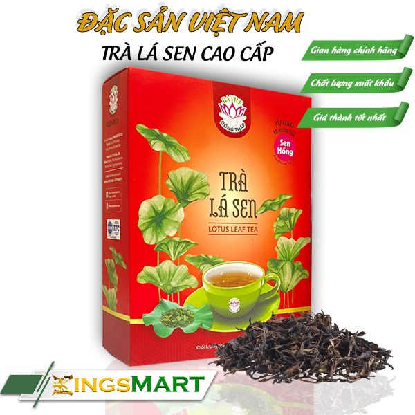 Trà Lá Sen Cao Cấp – Thương hiệu Ba Tre – Đặc sản Đồng Tháp – Hộp 60g