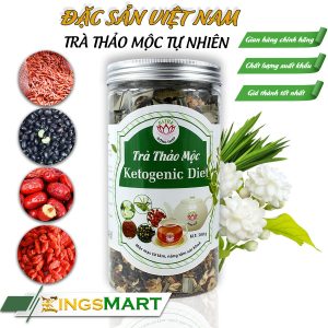 Trà Thảo Mộc KETOGENIC DIET - Thương hiệu SEN BA TRE - Đặc sản Đồng Tháp - Hũ 500g - Kingsmart