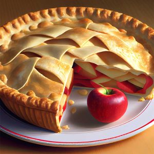 Apple Pie With Cream
