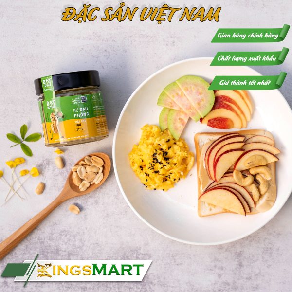 Bơ đậu phộng mật ong mịn - Thương hiệu ĐẠT FOODS - hũ 570g  - Đặc Sản Sài Gòn - Ảnh 2