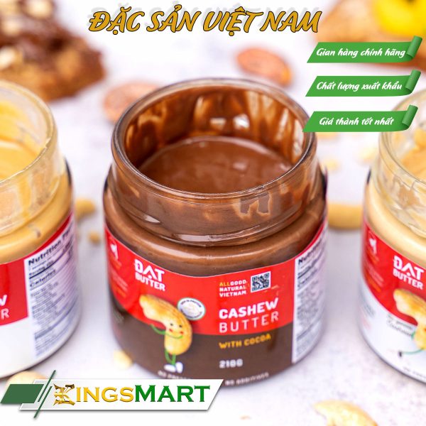 Bơ hạt điều vị cacao - Thương hiệu ĐẠT FOODS - hũ 210g  - Đặc Sản Sài Gòn - Ảnh 2