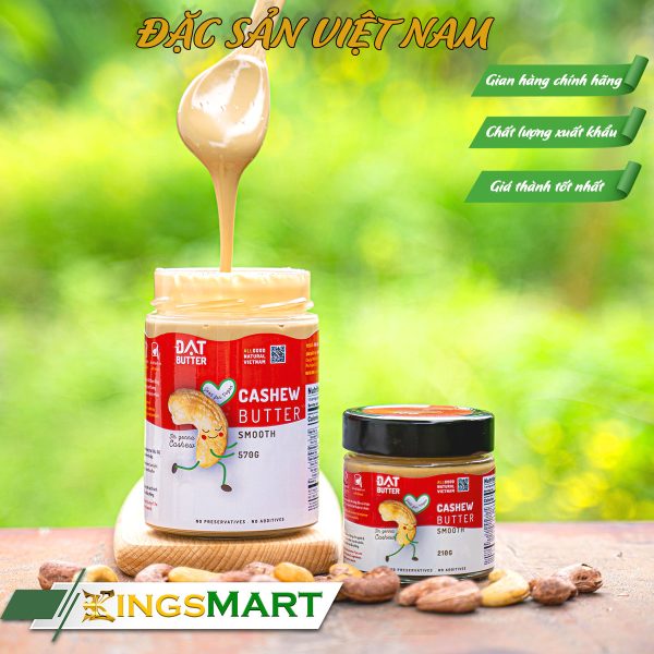 Bơ hạt điều nguyên chất mịn - Thương hiệu ĐẠT FOODS - hũ 210g  - Đặc Sản Sài Gòn - Ảnh 4