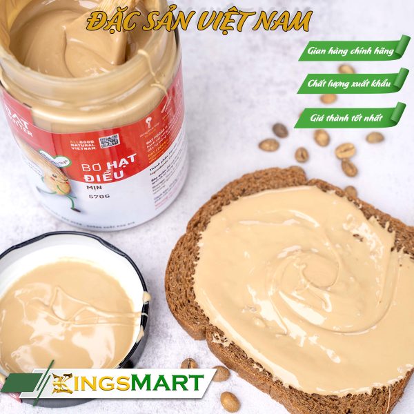 Bơ hạt điều nguyên chất mịn - Thương hiệu ĐẠT FOODS - hũ 210g  - Đặc Sản Sài Gòn - Ảnh 3