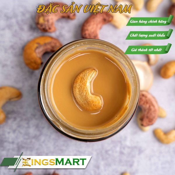Bơ hạt điều nguyên chất mịn - Thương hiệu ĐẠT FOODS - hũ 210g  - Đặc Sản Sài Gòn - Ảnh 2
