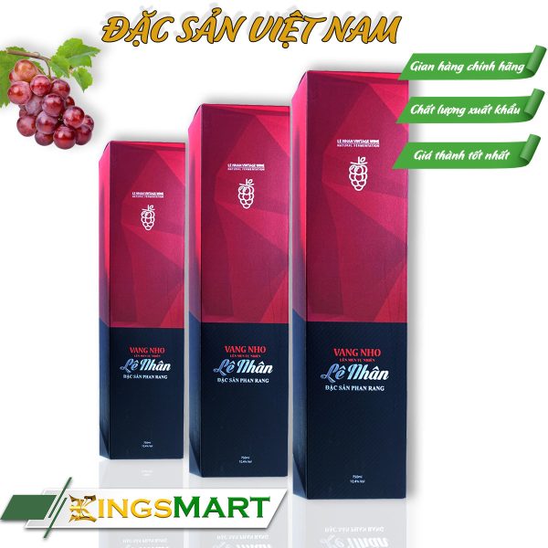 Vang Nho LÊ NHÂN - Chai 750ml (10,4% VOL) - Đặc sản Ninh Thuận - Ảnh 3