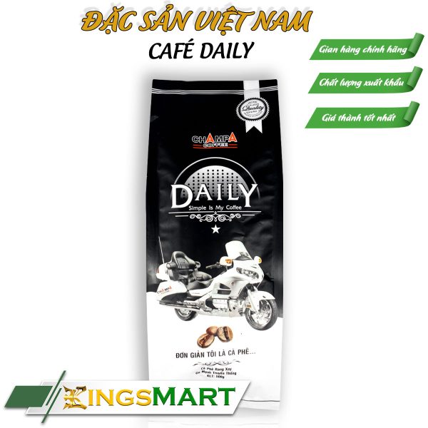 Cà phê rang xay cao cấp DAILY - Thương hiệu Champa Coffee NGỌC PHONG - Đặc sản Tây Nguyên - Túi 500g - Ảnh 2