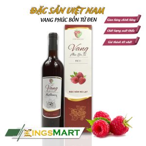 Vang Phúc Bồn Tử Đen - Thương hiệu Huỳnh Trung Quân - Đặc sản Bảo Lộc - Chai 750ml (10,4% VOL)