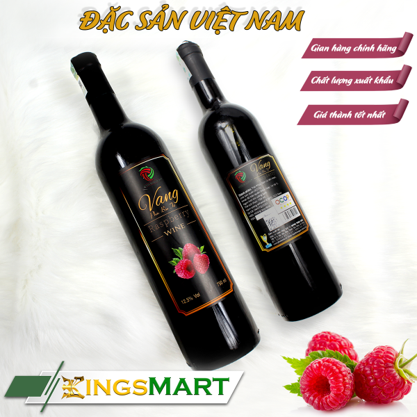 Vang Phúc Bồn Tử Đỏ - Thương hiệu Huỳnh Trung Quân - Đặc sản Bảo Lộc - Chai 750ml (10,4% VOL)