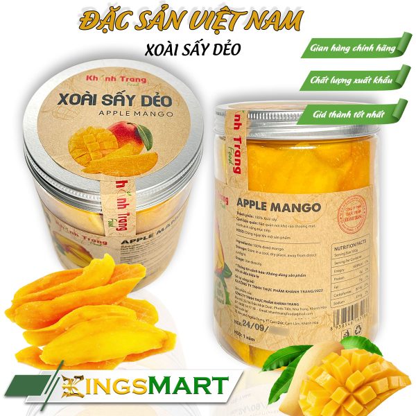 Xoài sấy dẻo tự nhiên - Thương hiệu Khánh Trang - Đặc sản Cam Ranh - Hũ 300g - Ảnh 2