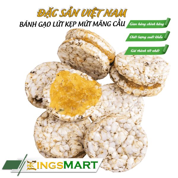 Bánh Gạo Lứt Kẹp Mứt Mãng Cầu - Thương Hiệu TƯ BÔNG - Đặc Sản Đồng Tháp - Hũ 80gr - Ảnh 2