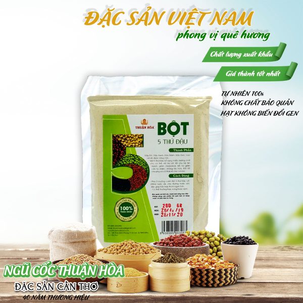Bột Ngũ Vị Đậu 200G - Thương hiệu THUẬN HÒA - Đặc sản Cần Thơ - Túi 200g - Ảnh 2