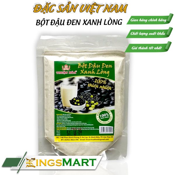 Bột Đậu Đen Xanh Lòng - Thương hiệu THUẬN HÒA - Đặc sản Cần Thơ - Túi 200g