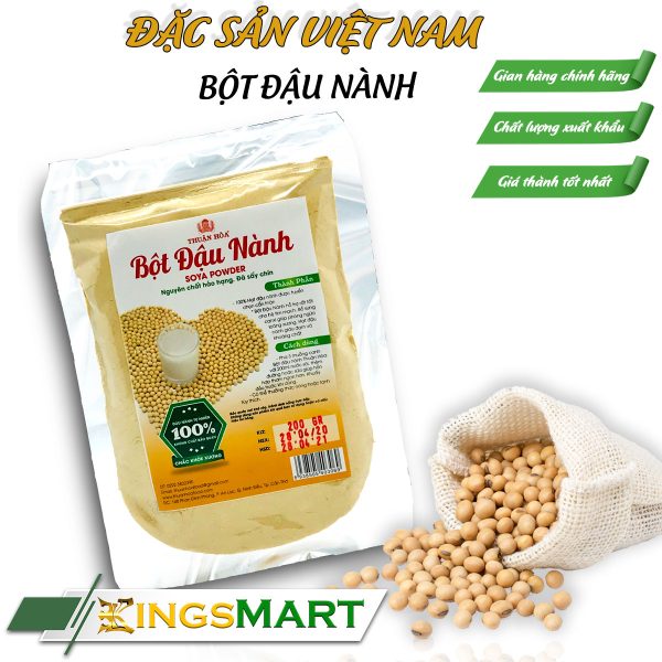 Bột Đậu Nành Cao Cấp - Thương hiệu THUẬN HÒA - Đặc sản Cần Thơ - Túi 200g