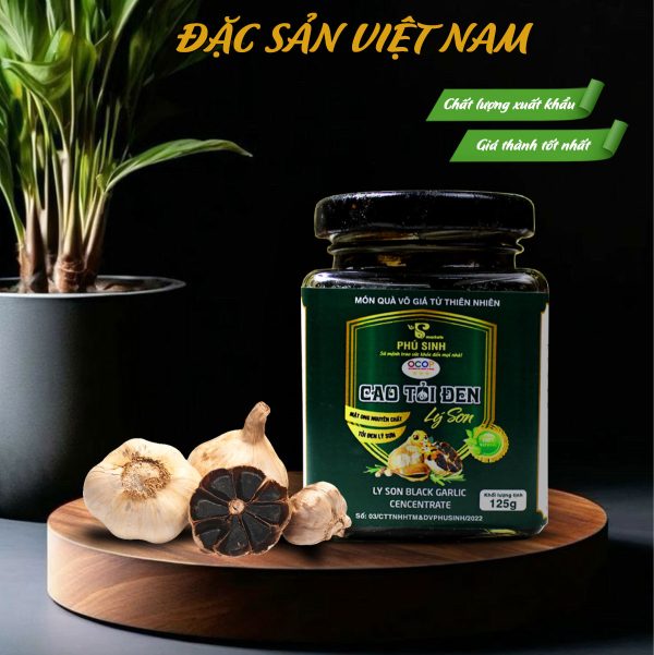 Cao Tỏi Đen - Thương hiệu Phú Sinh - Đặc sản Lý Sơn - Hũ 125g - Ảnh 3