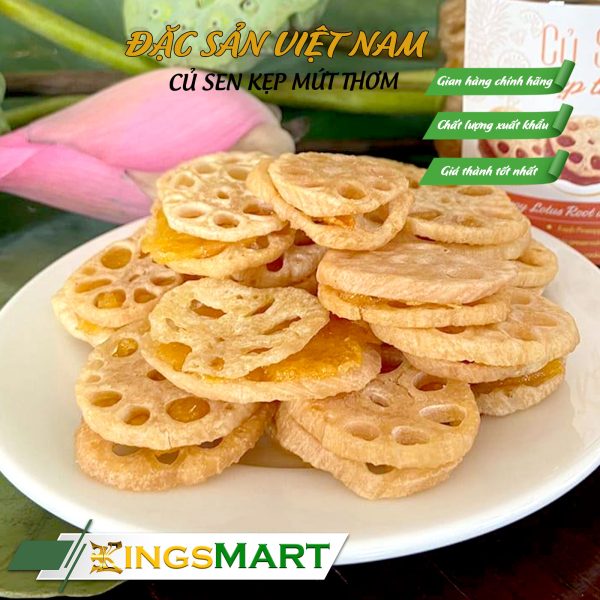 Củ sen kẹp mứt thơm - Thương Hiệu TƯ BÔNG - Đặc Sản Đồng Tháp - Hũ 140gr - Ảnh 2