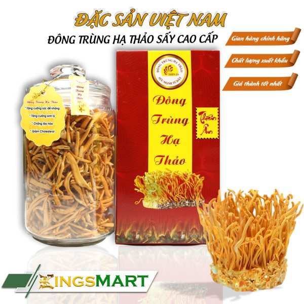 Đông Trùng Hạ Thảo Sấy Thăng Hoa 40gr - Thương hiệu Thiên Ân - Đặc sản Tiền Giang