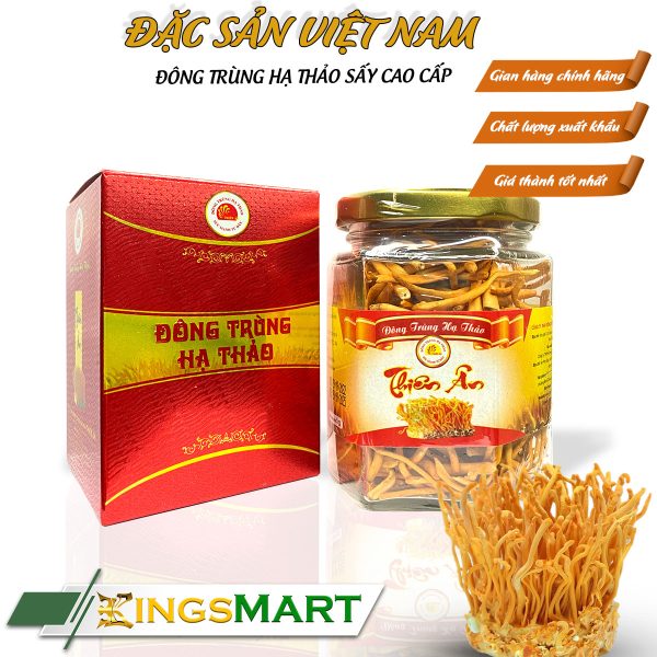 Đông Trùng Hạ Thảo Sấy Thăng Hoa 5gr - Thương hiệu Thiên Ân - Đặc sản Tiền Giang