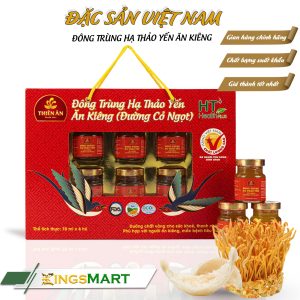 Hộp Quà 6 Hũ Yến Đông Trùng Hạ Thảo Ăn Kiêng (Đường Cỏ Ngọt) - Thương hiệu THIÊN ÂN