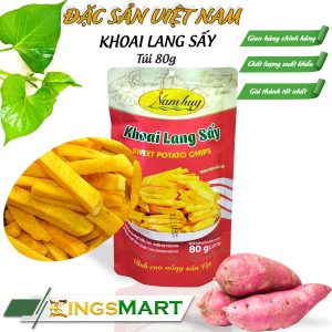 Khoai Lang Vàng Sấy - Thương hiệu Nam Huy - Đặc sản Đồng Tháp - Túi 80g