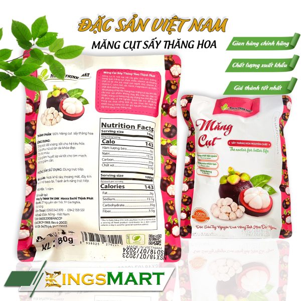 Măng cụt sấy thăng hoa - Thương hiệu THỊNH PHÁT - Đặc sản Tây Nguyên - Túi 50gr - Ảnh 3