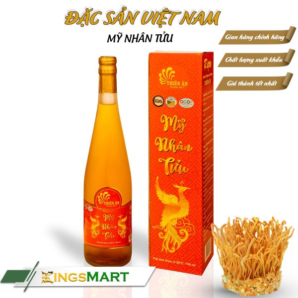 Mỹ Nhân Tửu Đông Trùng Hạ Thảo 750ml - Thương hiệu THIÊN ÂN - Đặc Sản Tiền