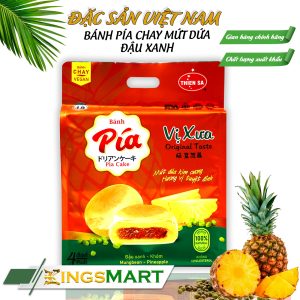 Bánh Pía Nhân Mứt Dứa Đậu Xanh Chay - Thương hiệu THIÊN SA - Túi 300g/4 bánh
