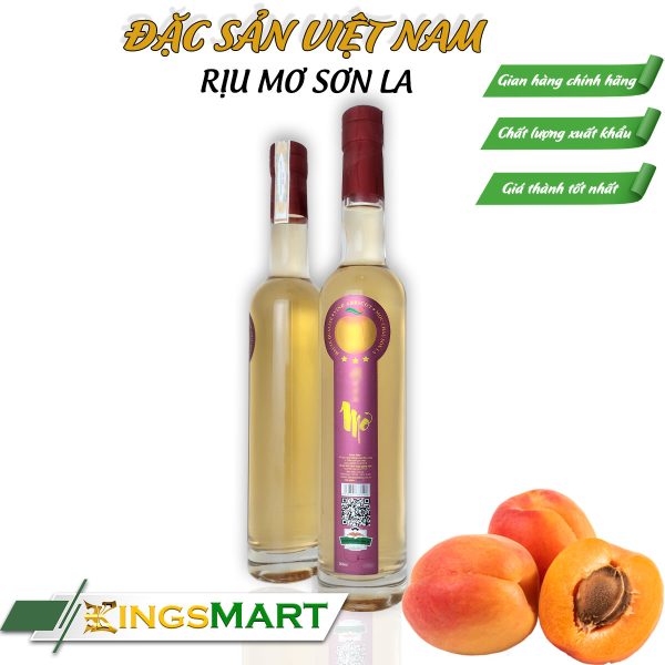 Rượu mơ Sơn La - Thương hiệu MẬN MỘC CHÂU - Đặc sản Sơn La - Chai 500ml - Ảnh 2