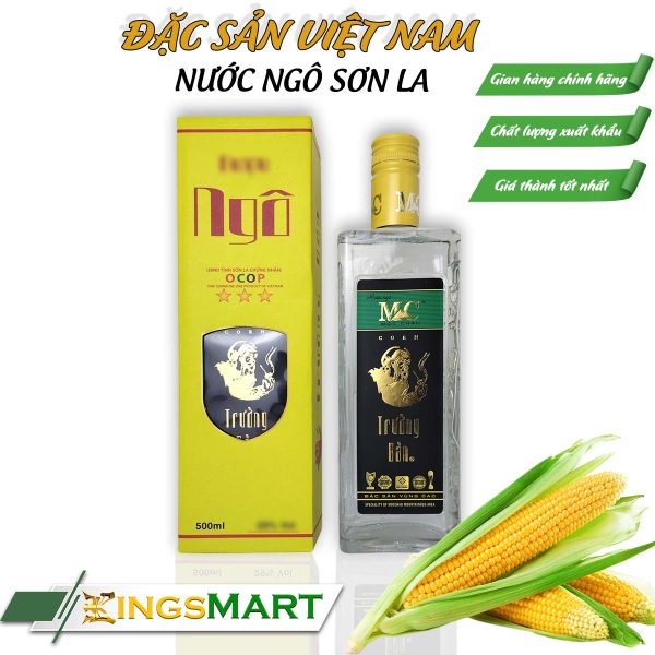Rượu ngô Sơn La - Thương hiệu MẬN MỘC CHÂU - Đặc sản Sơn La - Chai 500ml