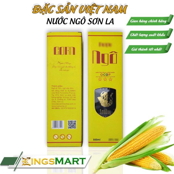 Rượu ngô Sơn La - Thương hiệu MẬN MỘC CHÂU - Đặc sản Sơn La - Chai 500ml - Ảnh 2