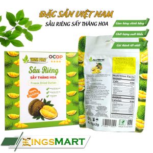 Sầu riêng sấy thăng hoa - Thương hiệu THỊNH PHÁT - Đặc sản Tây Nguyên - Túi 50gr