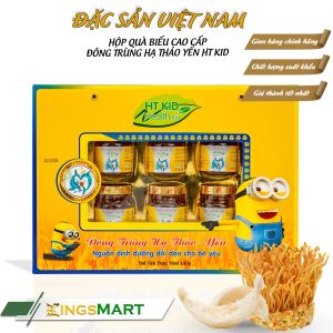 Hộp Quà 6 Hũ Yến Đông Trùng Hạ Thảo HT KID (dành riêng cho trẻ trên 1 tuổi) - Thương hiệu Thiên Ân