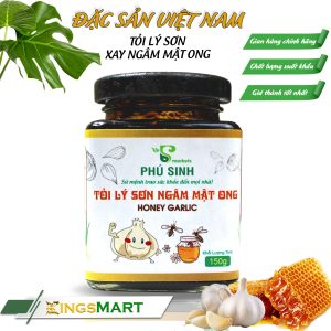 Tỏi Lý Sơn Xay Ngâm Mật Ong - Thương hiệu Phú Sinh - Đặc sản Lý Sơn - Hũ 150g