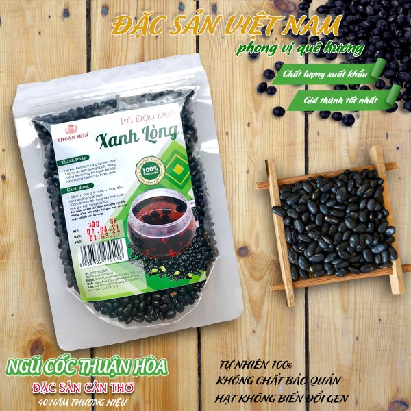 Trà Đậu Đen Xanh Lòng Cao Cấp - Thương hiệu THUẬN HÒA - Đặc sản Cần Thơ - Túi 300g - Ảnh 2