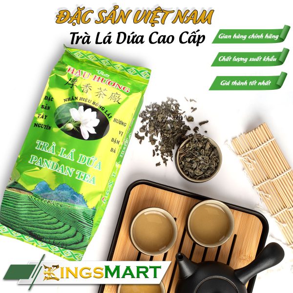 Trà Lá Dứa Cao Cấp - Thương hiệu Hậu Hương - 50gr/Gói - Ảnh 2