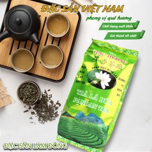 Trà Lá Dứa Cao Cấp - Thương hiệu Hậu Hương - 50gr/Gói