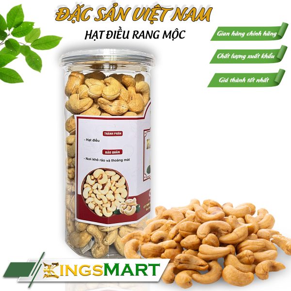 Hạt Điều Rang Mộc - Thương hiệu THỊNH PHÁT - Đặc sản Tây Nguyên - Hũ 500g - Ảnh 2