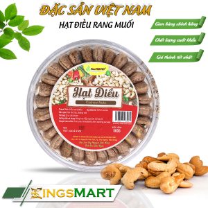 Hạt Điều Rang Muối Xếp Hoa - Thương hiệu THỊNH PHÁT - Đặc sản Tây Nguyên - Hộp 500g