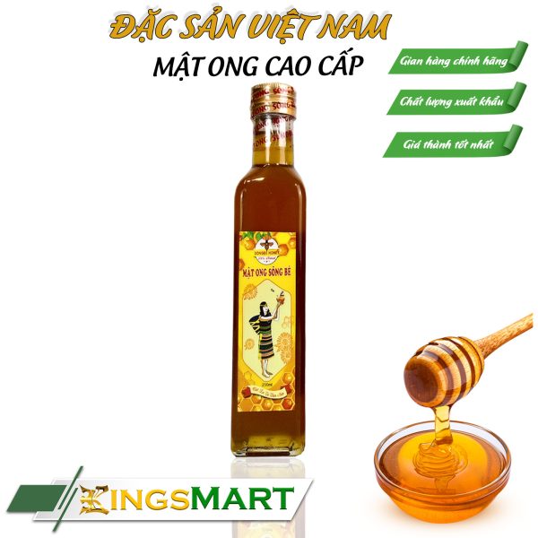 Mật ong đa hoa nguyên chất - Thương hiệu SÔNG BÉ - Đặc sản Bình Phước - Chai 250ml - Kingsmart - Ảnh 3
