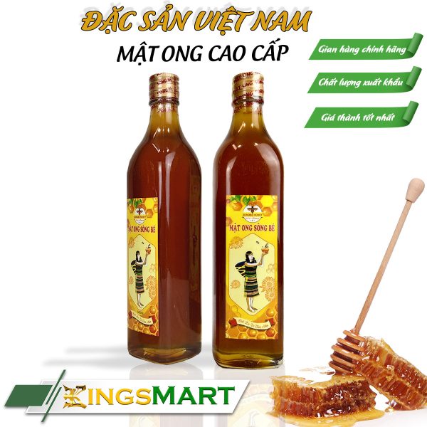 Mật ong đa hoa nguyên chất - Thương hiệu SÔNG BÉ - Đặc sản Bình Phước - Chai 500ml - Kingsmart - Ảnh 2
