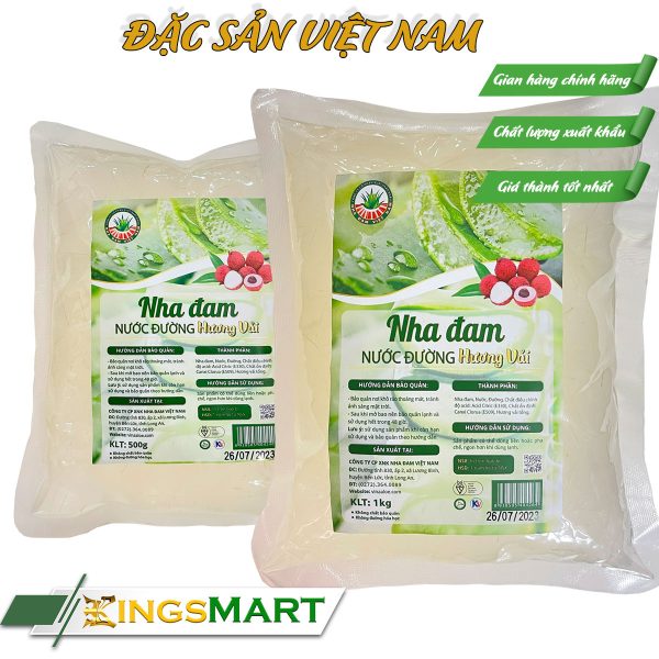 Nha đam nước đường vải - Thương hiệu NHA ĐAM VIỆT NAM - 1kg - Ảnh 2