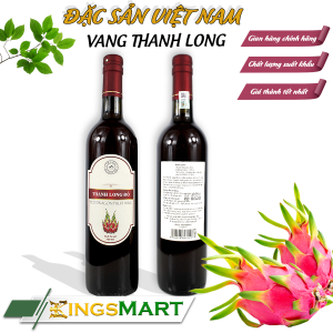 Vang Thanh Long Đỏ – Thương hiệu Tazon Hàm Đức – Đặc sản Bình Thuận – Chai 750ml – Kingsmart