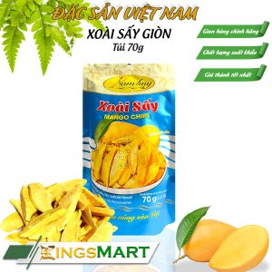 Xoài Sấy Giòn Chua Ngọt - Thương hiệu Nam Huy - Đặc sản Đồng Tháp - Túi 70g