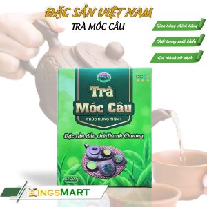 Hộp Trà Móc Câu OCOP 3 Sao - Thương Hiệu PHÚC HƯNG THỊNH - Đặc Sản Đảo Chè Thanh Chương - Hộp 200g - Kingsmart