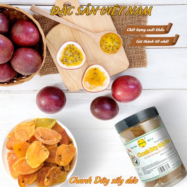 Chanh dây sấy dẻo - Thương hiệu NGÔ MAI HOA - Đặc sản Đà Lạt - Hũ 250g - Kingsmart - Ảnh 2