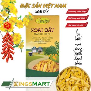 Xoài sấy giòn chuẩn OCOP - Thương hiệu Nam Huy - Đặc sản Đồng Tháp - Hộp 70g - Kingsmart