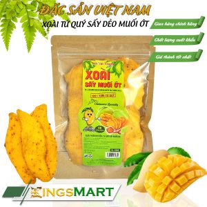 Xoài Tứ Quý sấy dẻo muối ớt cay nhẹ - Thương hiệu Khánh Trang - Đặc sản Cam Ranh - Túi 500g