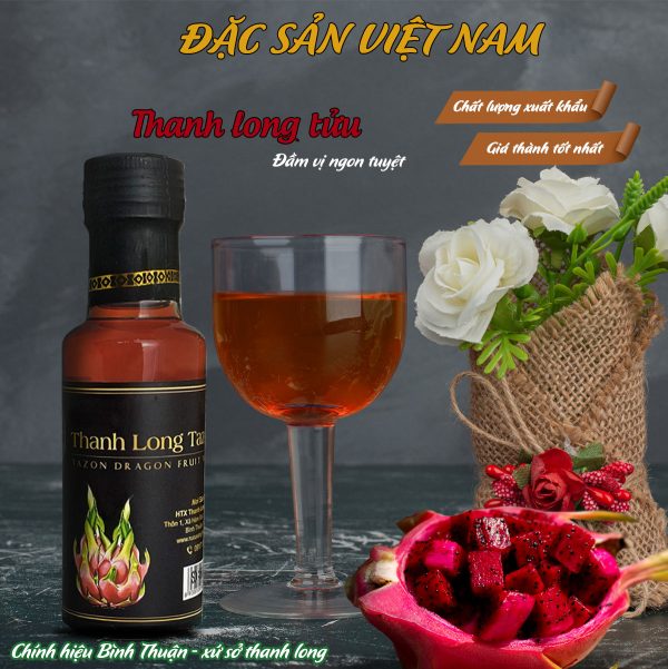 Rượu Thanh Long TAZON 15 Vị Ngọt Đầm - Thương hiệu Tazon Hàm Đức - Đặc sản Bình Thuận - Chai 100ml - Kingsmart - Ảnh 2